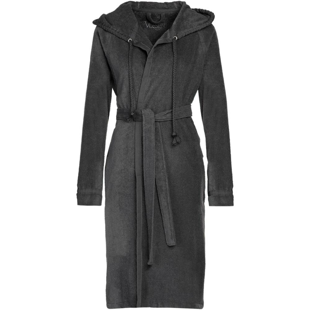 Vossen Bademantel »Jive ideal für Sauna & Spa Hotelbademantel Morgenmantel« (1 St.) Kordel & Kofferbandeinfassung