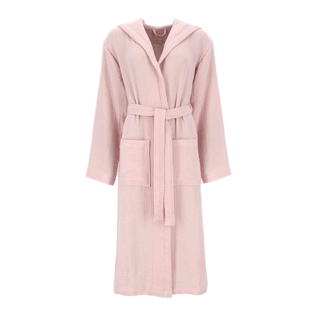 Vossen Bademantel »Silent Ideal Für Sauna & Spa Hotelbademantel Morgenmantel« (1 St.) Musselin