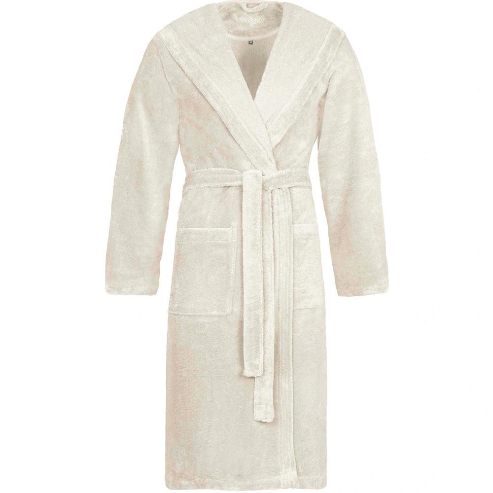 Vossen Unisex-Bademantel »Lynn« (1 St.) für Damen & Herren mit Kapuze aus Microfaser