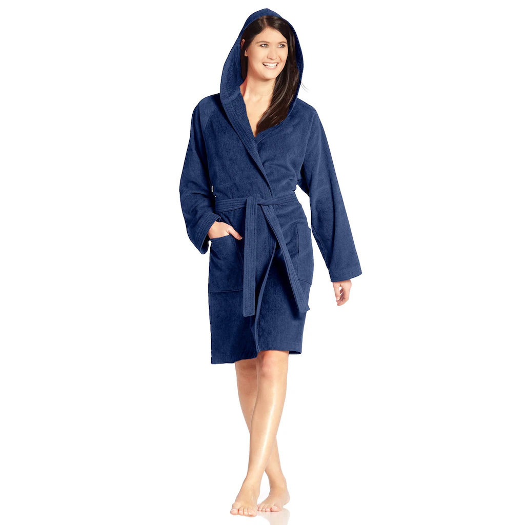 Vossen Unisex-Bademantel »Texas ideal für Sauna & Spa Hotelbademantel Morgenmantel« (1 St.) für Damen & Herren