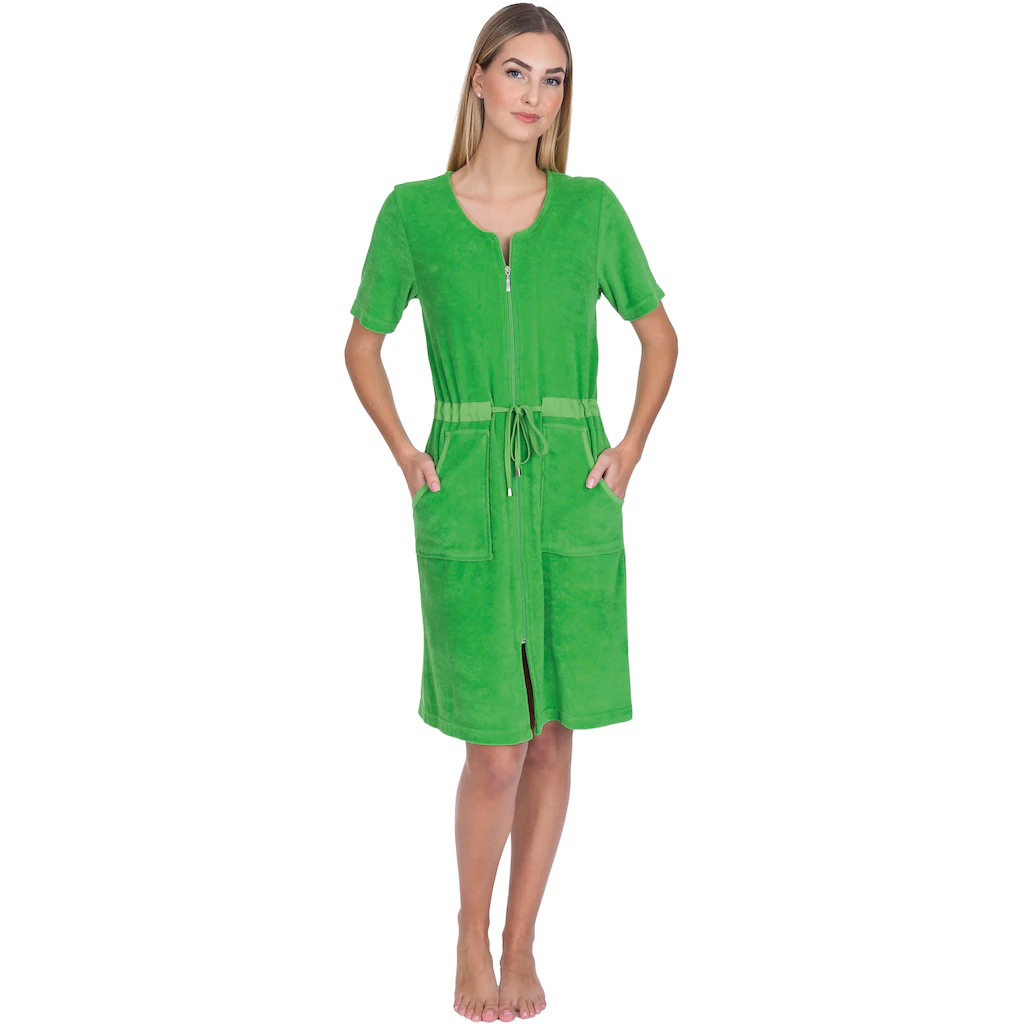 Wewo fashion Damenbademantel »044 ideal für Sauna & Spa Hotelbademantel Morgenmantel« (1 St.) leichte Badejacke