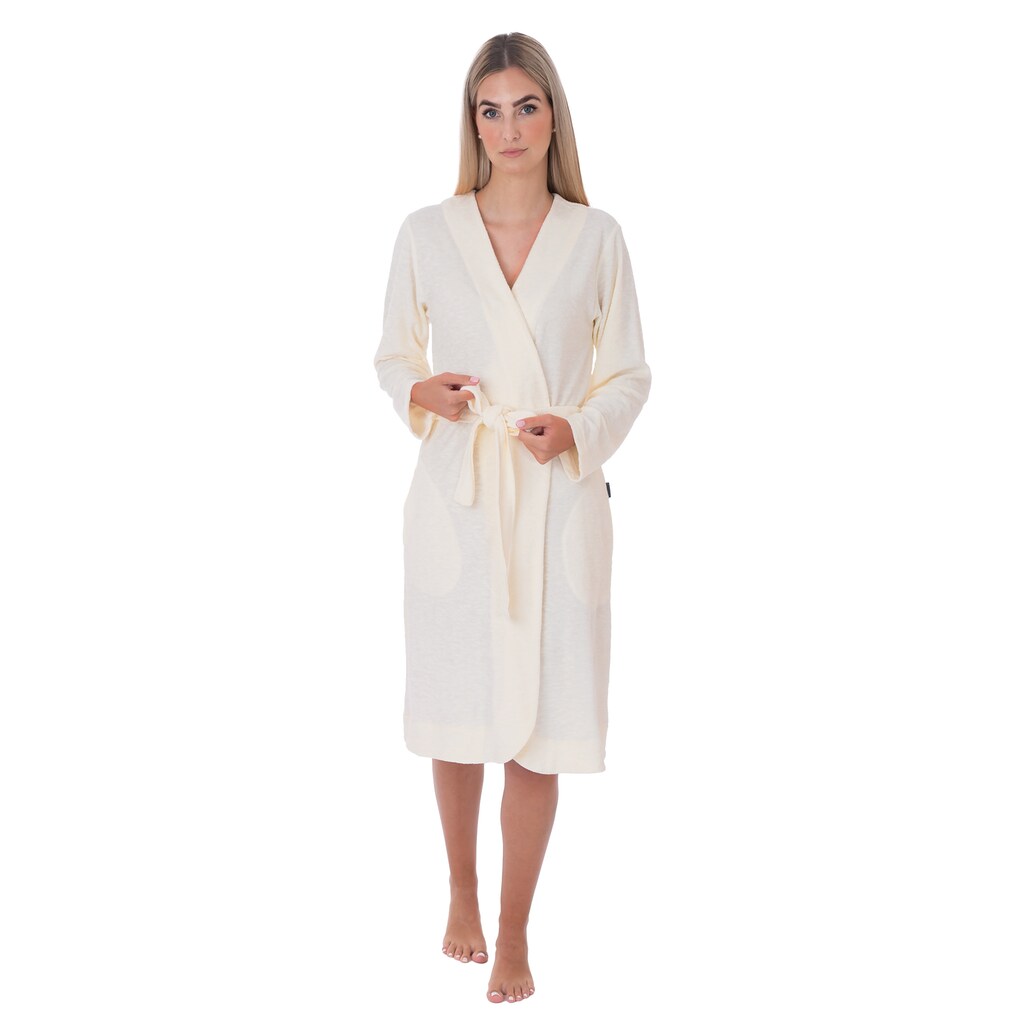 Wewo fashion Damenbademantel »5401 ideal für Sauna & Spa Hotelbademantel Morgenmantel« (1 St.)