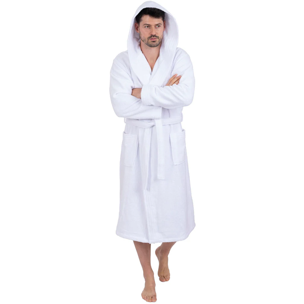 Wewo Fashion Unisex-Bademantel »3004 Ideal Für Sauna & Spa Hotelbademantel Morgenmantel« (1 St.) Klassisch Elegant