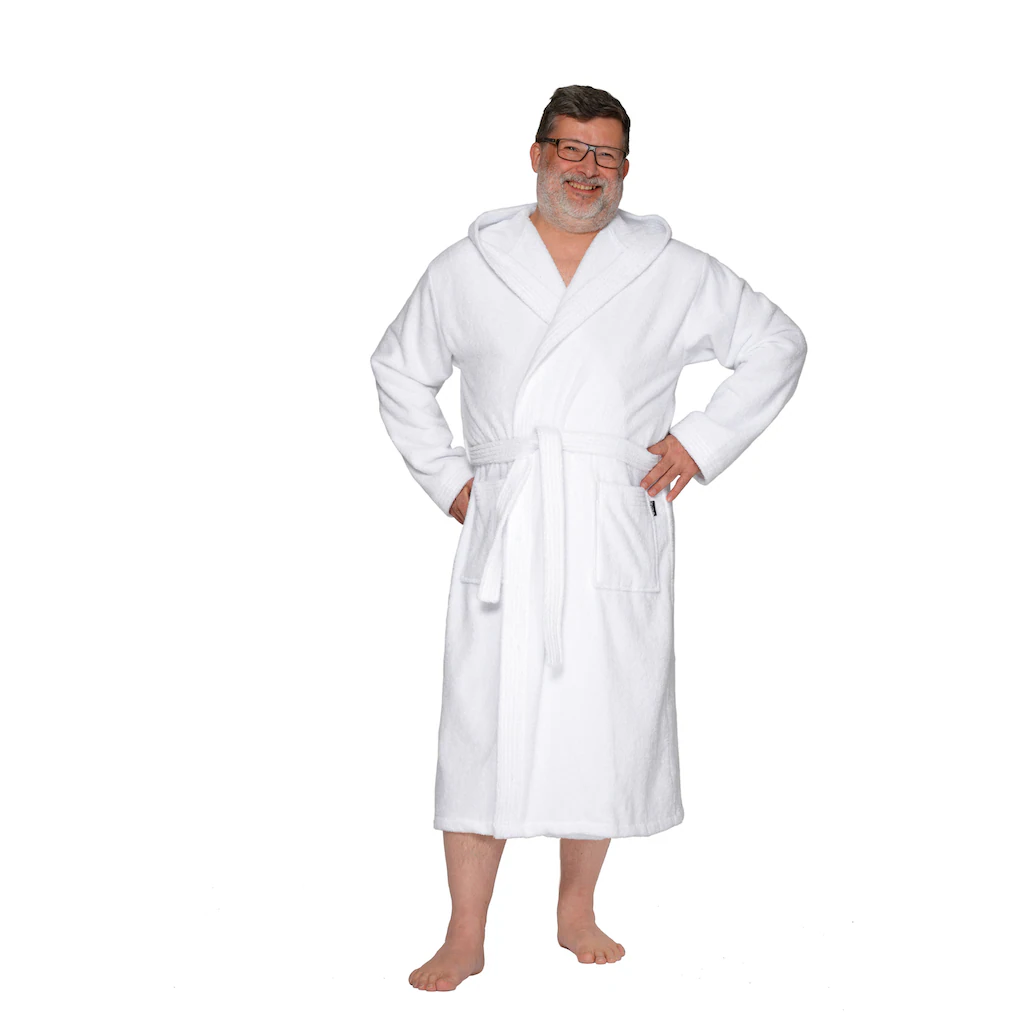 Wewo Fashion Unisex-Bademantel »3004 Ideal Für Sauna & Spa Hotelbademantel Morgenmantel« (1 St.) Klassisch Elegant