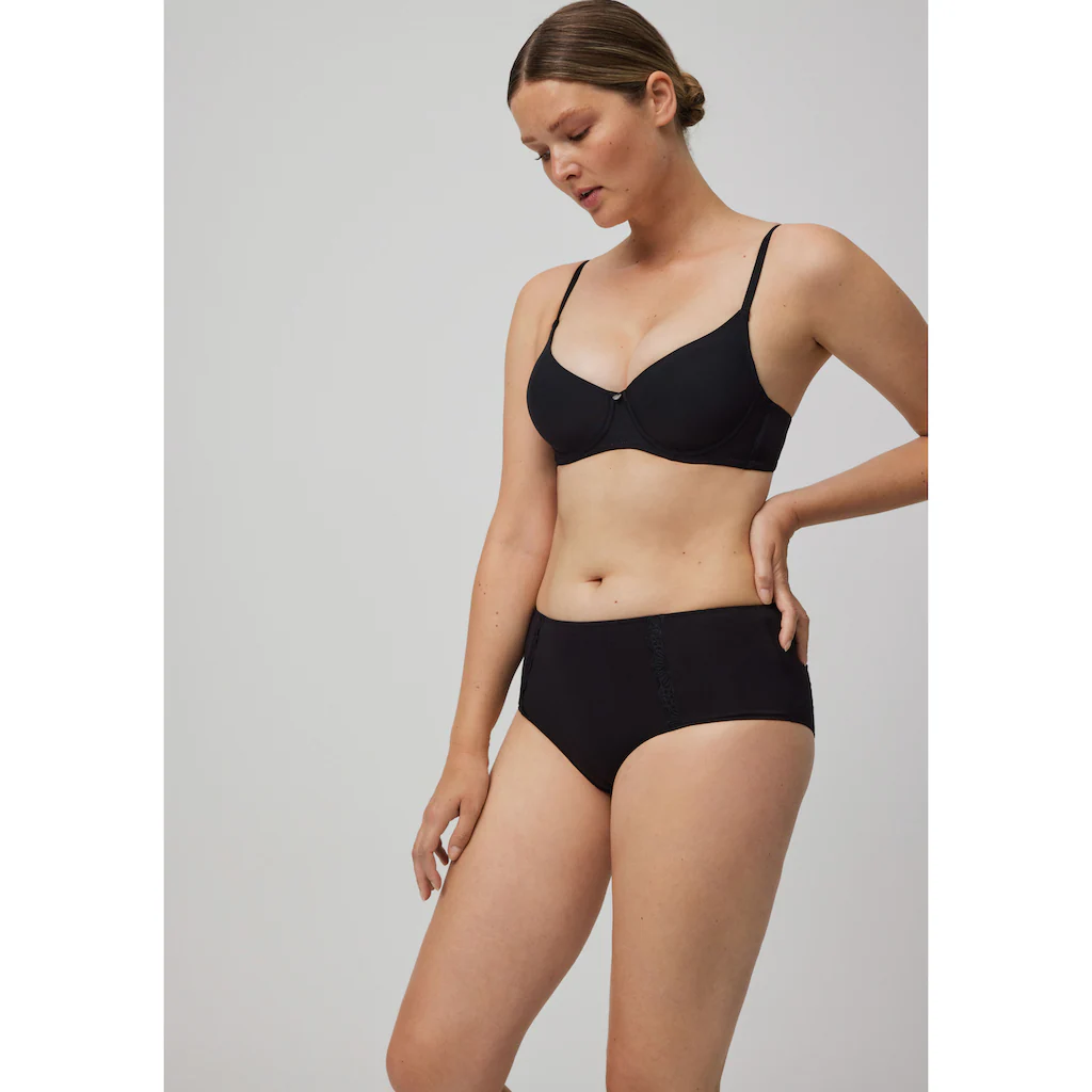 YSABEL MORA Maxislip »BASIC COLLECTION COTTON WITH LACE« (3er Pack) Mit Romantischem Touch Durch Spitzen-Applikationen Online Bestellen