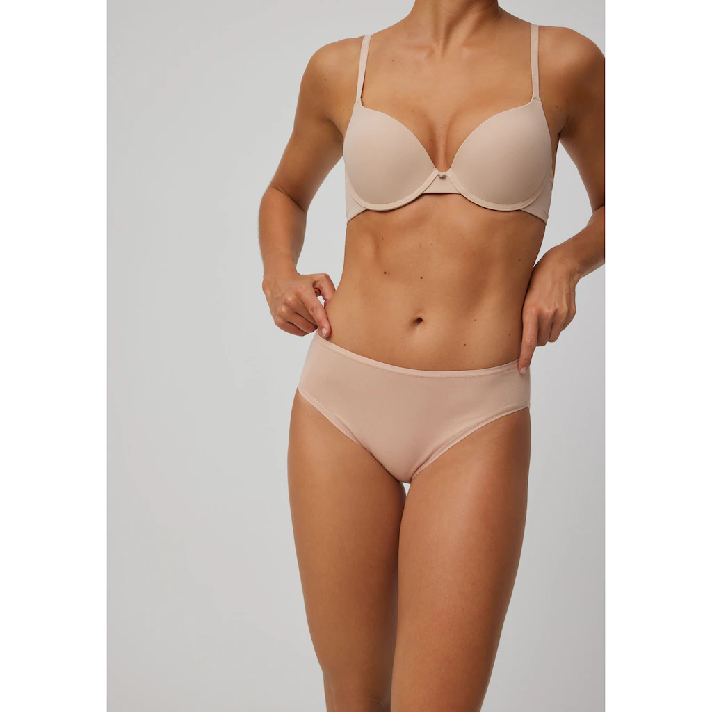 YSABEL MORA Midislip »BASIC COLLECTION COTTON« (2er Pack) Mit Hochgeschnittener Passform Für Jeden Tag Online Kaufen