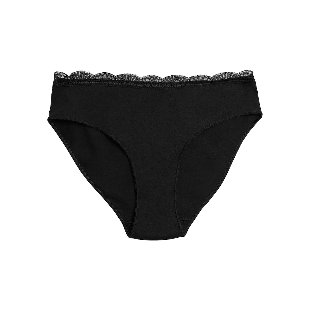 YSABEL MORA Midislip »BASIC COLLECTION COTTON WITH LACE« (3er Pack) Mit Bedecktem Schnitt Und Feiner Spitze Kaufen