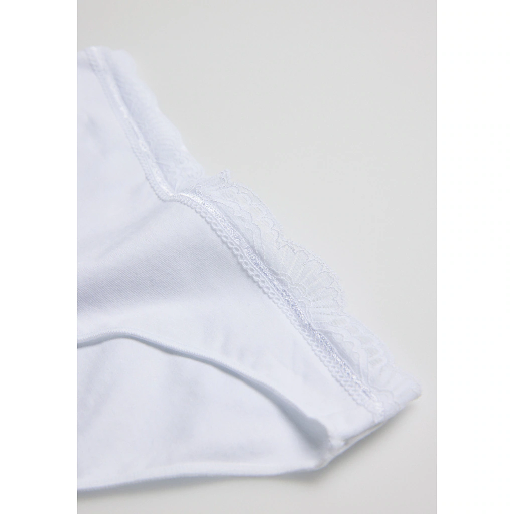 YSABEL MORA Minislip »BASIC COLLECTION COTTON WITH LACE« (3er Pack) Mit Feiner Spitze Versehen Kaufen