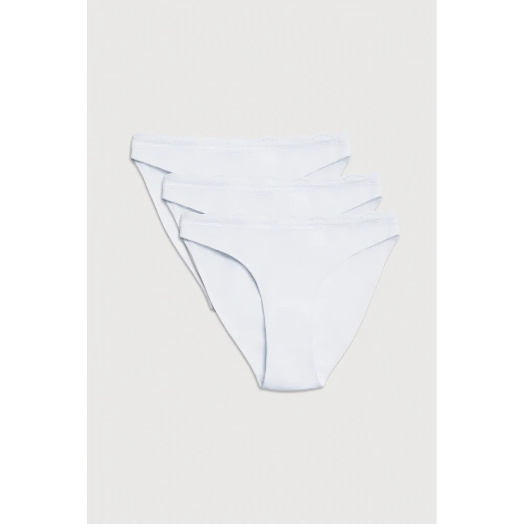 YSABEL MORA Minislip »BASIC COLLECTION COTTON WITH LACE« (3er Pack) mit feiner Spitze versehen kaufen