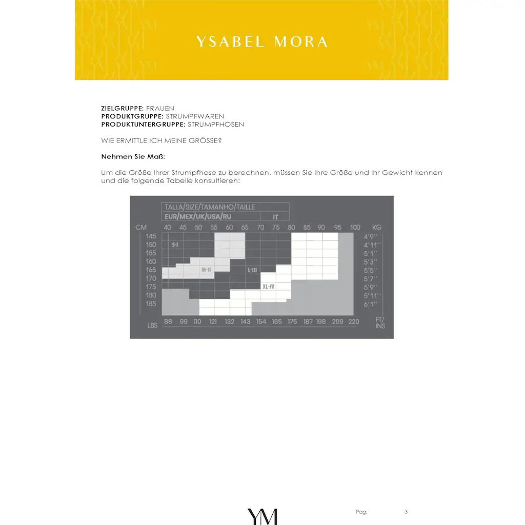 YSABEL MORA Strumpfhose »SHAPING TIGHTS BASIC COLLECTION« Für Ein Sicheres Gefühl Durch Das Verstärkte Höschen Kaufen