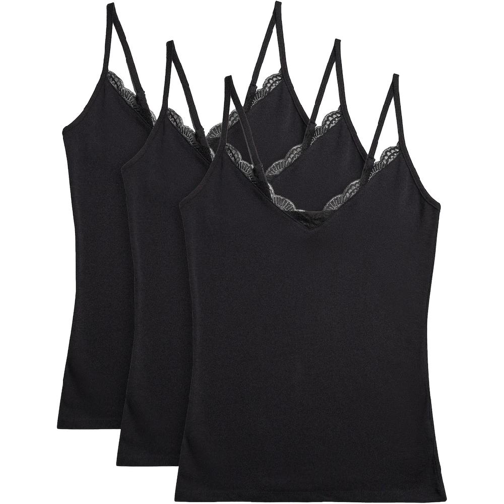 YSABEL MORA Unterhemd »BASIC COLLECTION COTTON WITH LACE« (3er Pack) das perfekte Basic-Top für jeden Tag bestellen
