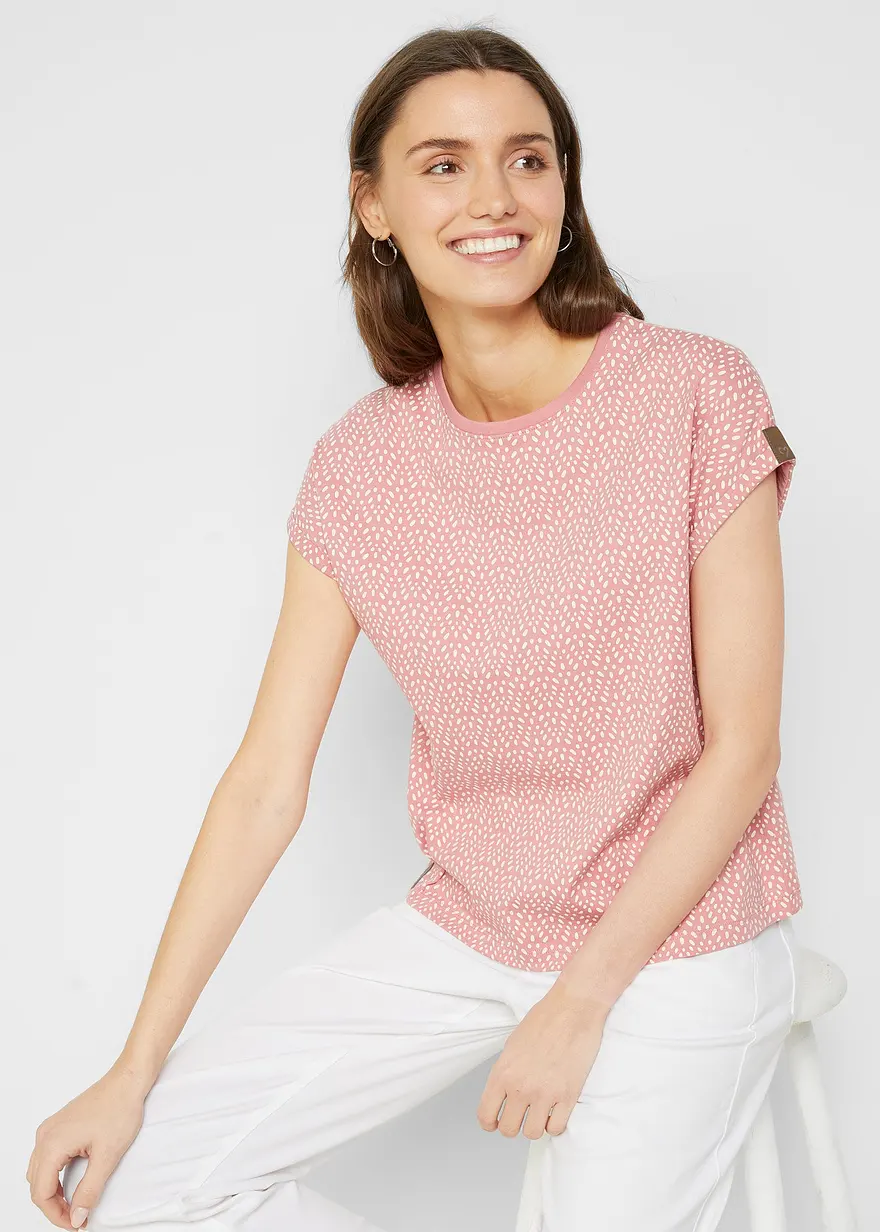 Bonprix 2er Pack Basic-Shirt Mit Lederimitat-Details - Damen