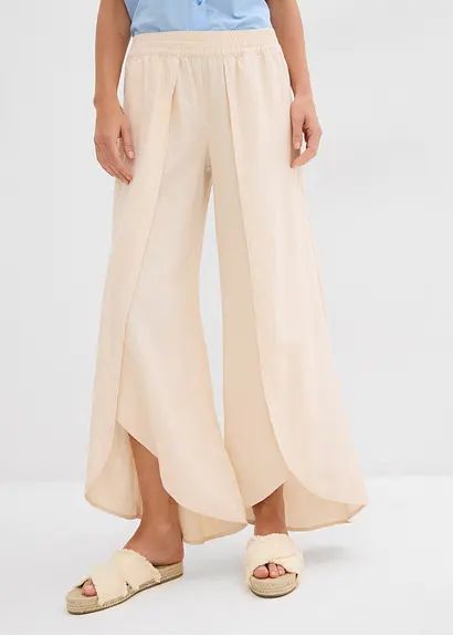 Bonprix 7/8 Hose Mit Offener Gedoppelter Schlitzverarbeitung An Der Vorderseite