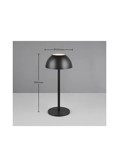 Bonprix Akku-Tischleuchte Mit Touch-Dimmer Für Drinnen Und Draußen