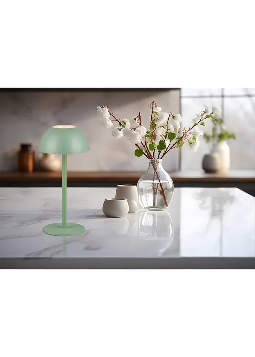 Bonprix Akku-Tischleuchte Mit Touch-Dimmer Für Drinnen Und Draußen - Grün