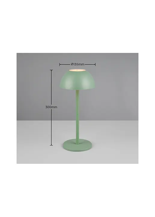 Bonprix Akku-Tischleuchte Mit Touch-Dimmer Für Drinnen Und Draußen - Grün