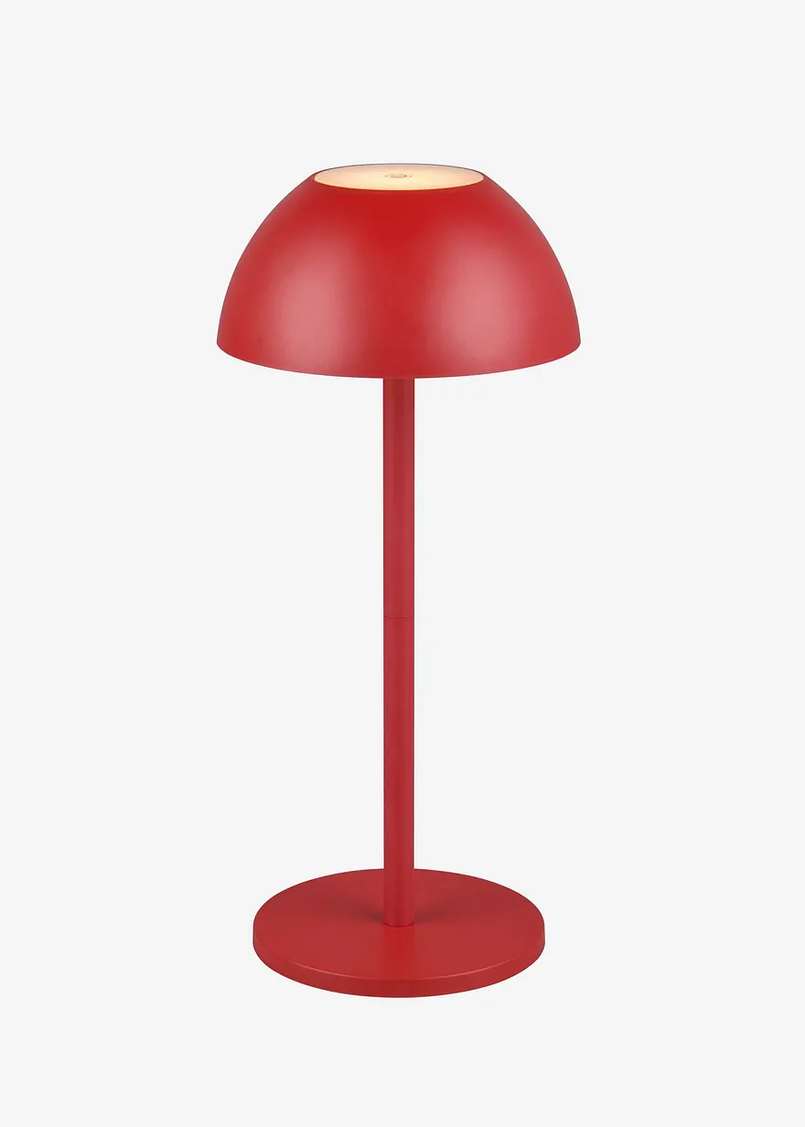 bonprix Akku-Tischleuchte mit Touch-Dimmer für drinnen und draußen - rot
