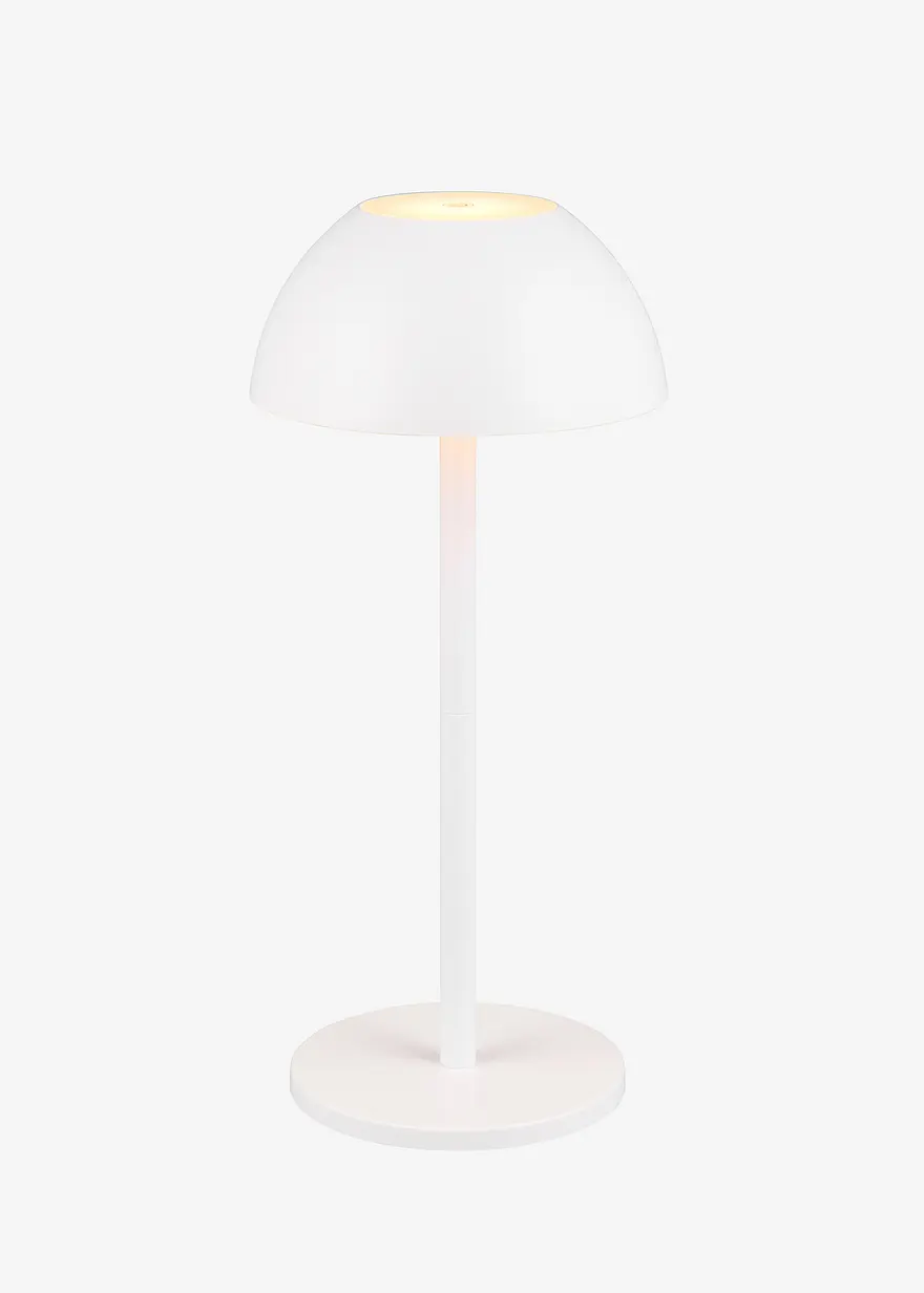 bonprix Akku-Tischleuchte mit Touch-Dimmer für drinnen und draußen - weiß