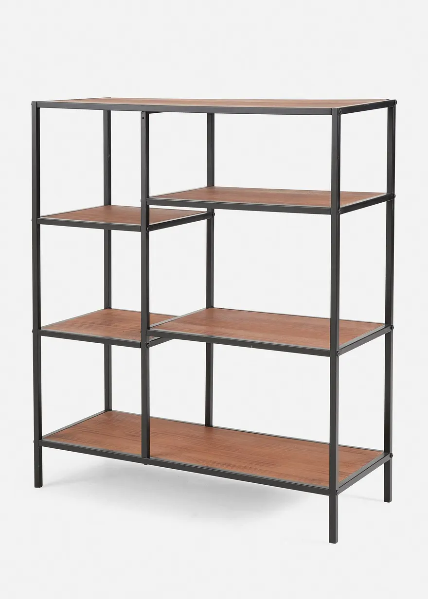 bonprix Allrounder: breites Regal im Industrial Look - schwarz breit