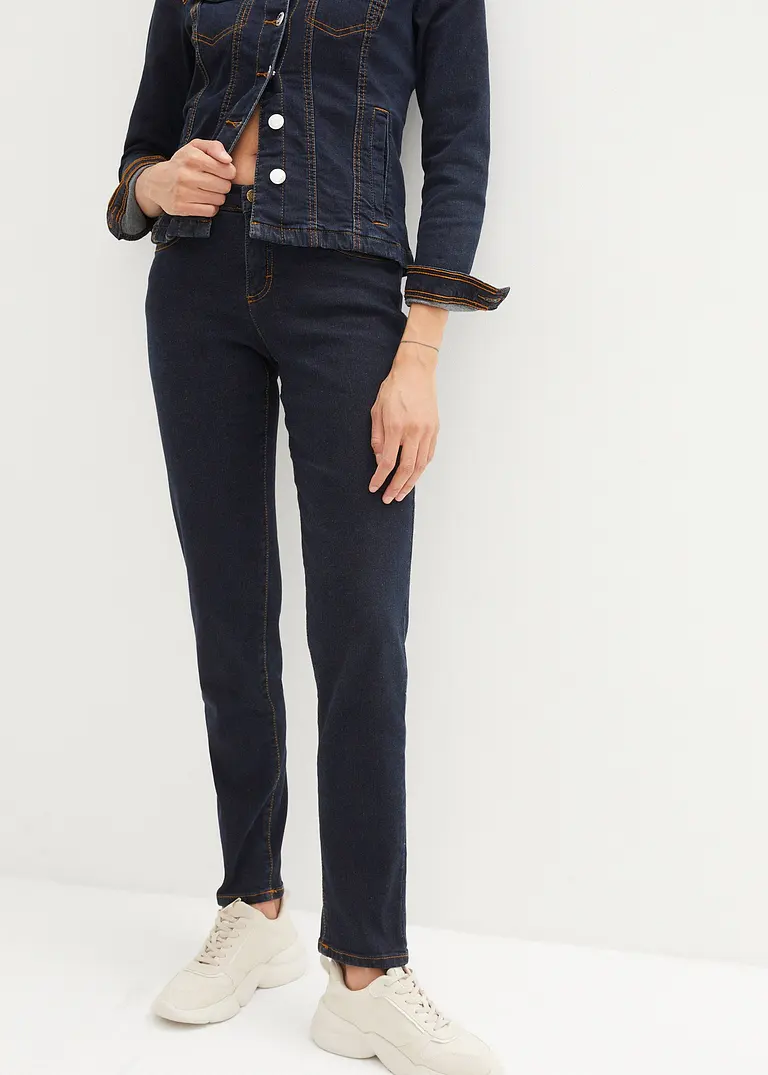 Bonprix Alltagstaugliche Mom-Stretch-Jeans Mit Enger Zulaufendem Bein