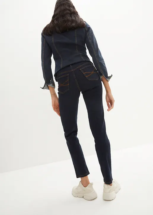 Bonprix Alltagstaugliche Mom-Stretch-Jeans Mit Enger Zulaufendem Bein