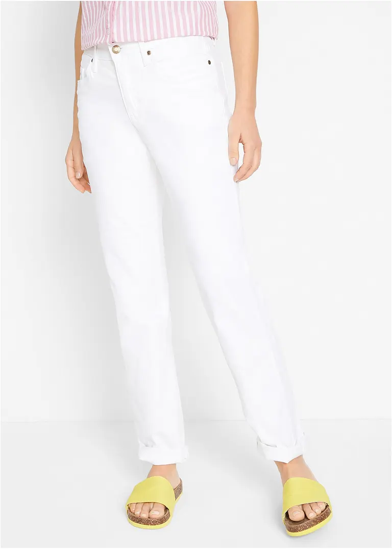 Bonprix Alltagstaugliche Mom-Stretch-Jeans Mit Enger Zulaufendem Bein