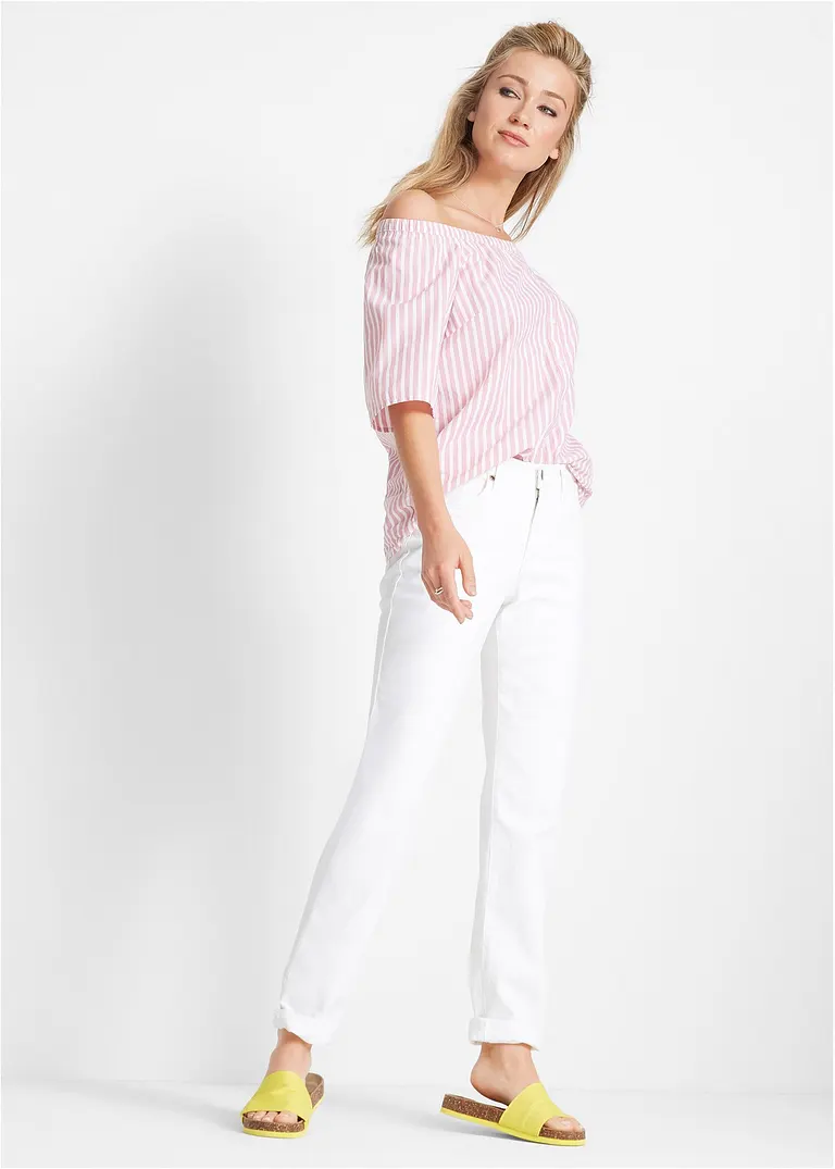 Bonprix Alltagstaugliche Mom-Stretch-Jeans Mit Enger Zulaufendem Bein
