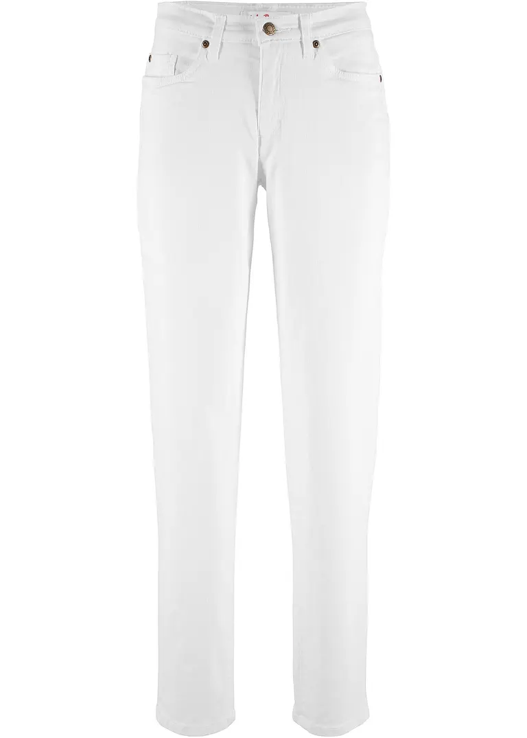 bonprix Alltagstaugliche Mom-Stretch-Jeans mit enger zulaufendem Bein
