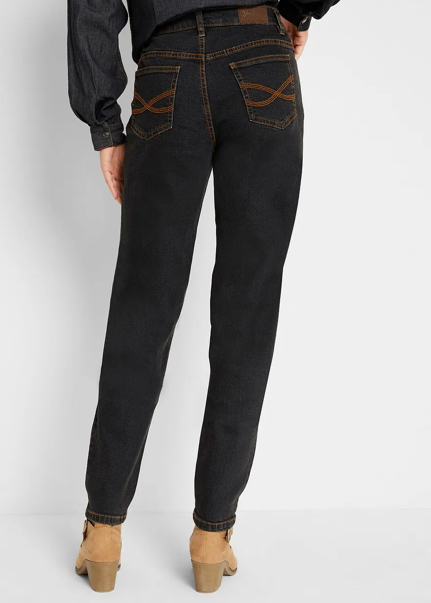 Bonprix Alltagstaugliche Mom-Stretch-Jeans Mit Enger Zulaufendem Bein
