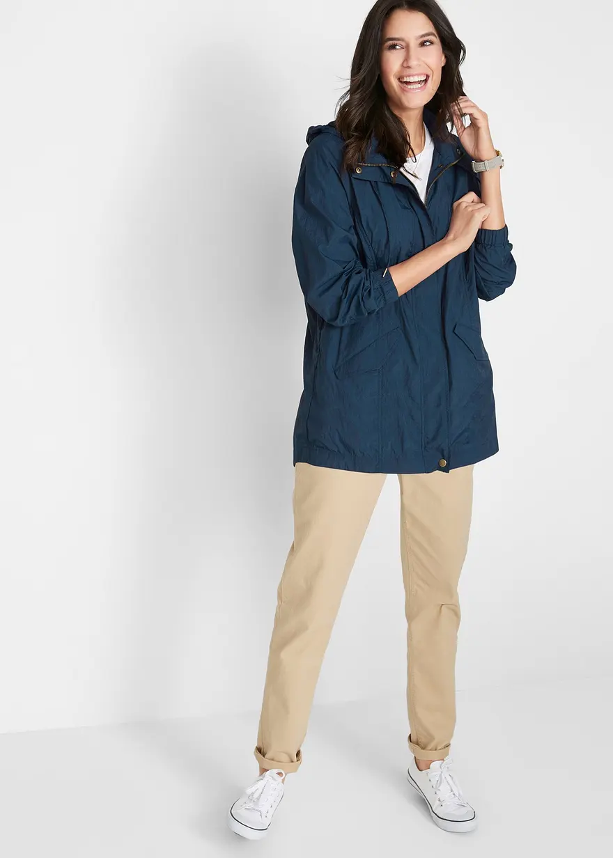 Bonprix Alltagstauglicher Parka Mit Zwei-Wege-Reißverschluss - Blau