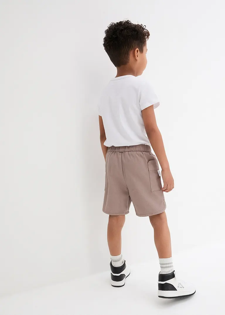 Bonprix Angesagte Bermuda Mit Zwei Großen Cargotaschen - Braun