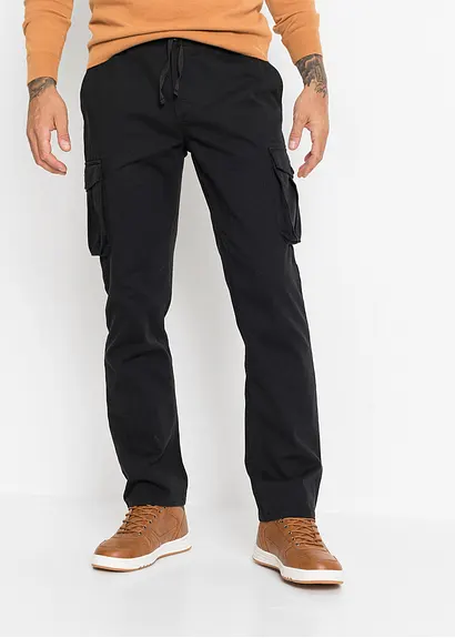 Bonprix Angesagte Cargohose Mit Elastischem Bund Und Bindeband Maschinenwaschbar