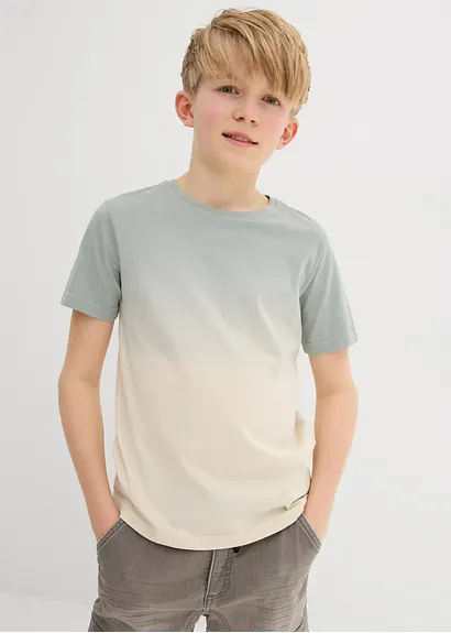 Bonprix Angesagtes Jungen T-Shirt Mit Farbverlauf Und Rundhalsausschnitt