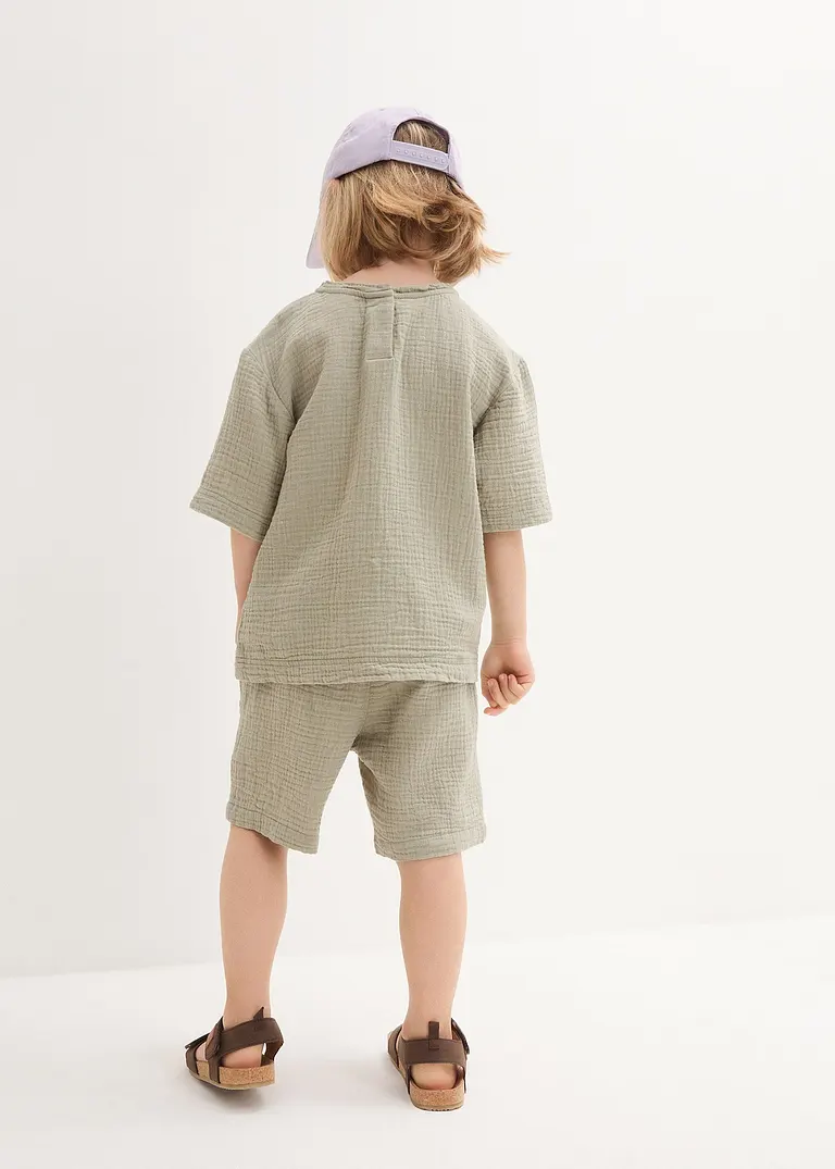 Bonprix Angesagtes Set Bestehend Aus Hemd Und Shorts Mit Zwei Taschen