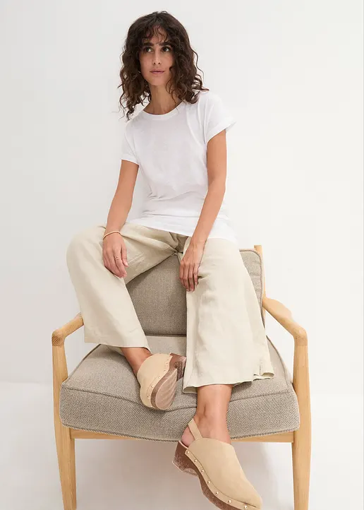 Bonprix Ansprechendes Boxy-Longshirt Mit Umschlagsaum An Den Ärmeln