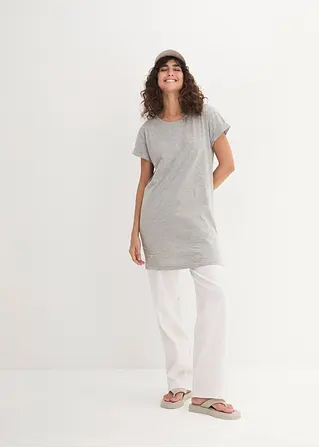 Bonprix Ansprechendes Boxy-Longshirt Mit Umschlagsaum An Den Ärmeln