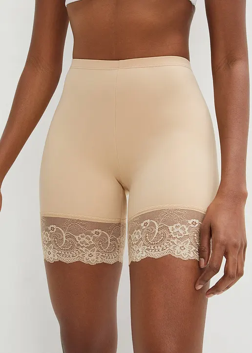 Bonprix Anti-Scheuer Radler Mit Edler Spitze - Beige - Damen