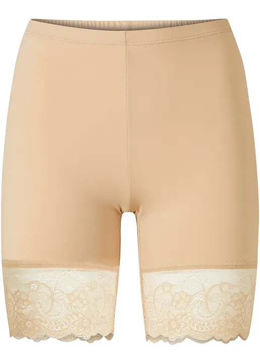bonprix Anti-Scheuer Radler mit edler Spitze - beige - Damen