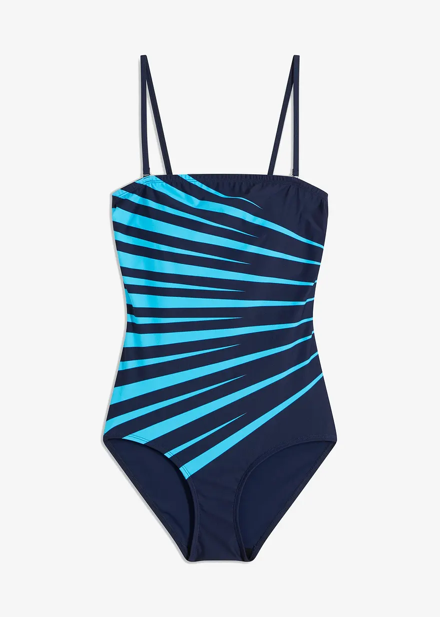 bonprix Aparter Shape Badeanzug mit leichter Formkraft - blau
