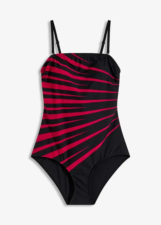 bonprix Aparter Shape Badeanzug mit leichter Formkraft - schwarz - Damen