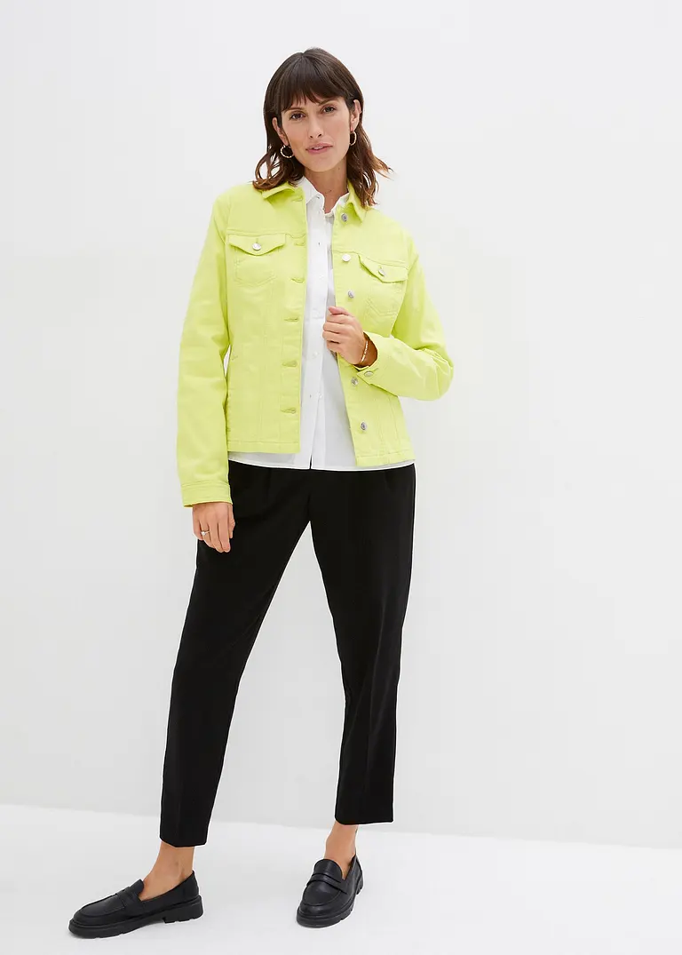 Bonprix Attraktive Jacke Mit Teilungsnähten - Gelb - Damen