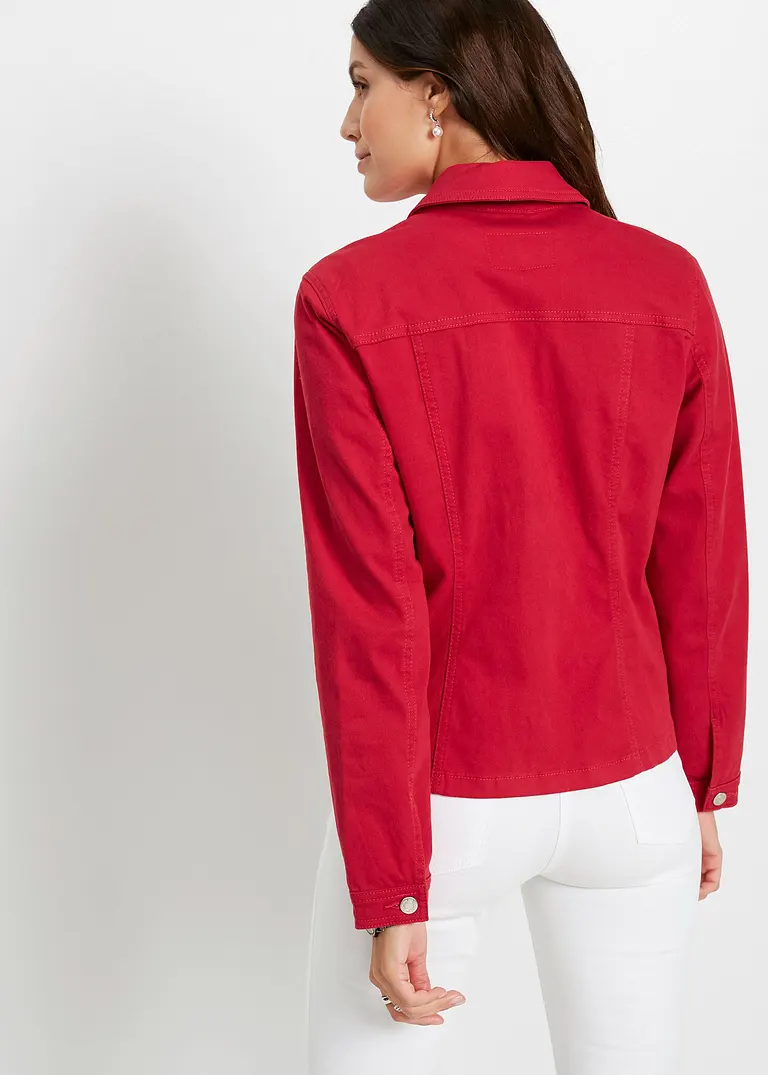Bonprix Attraktive Jacke Mit Teilungsnähten - Rot - Damen