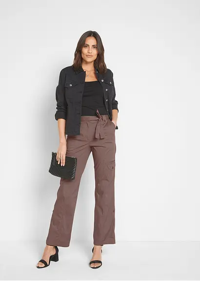 Bonprix Attraktive Jacke Mit Teilungsnähten - Schwarz - Damen