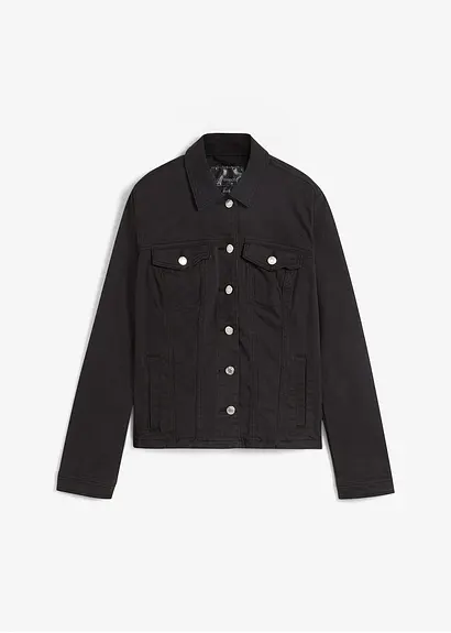 bonprix Attraktive Jacke mit Teilungsnähten - schwarz - Damen