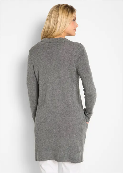 Bonprix Attraktive Strickjacke Umspielt Die Figur In Bequemer Longform