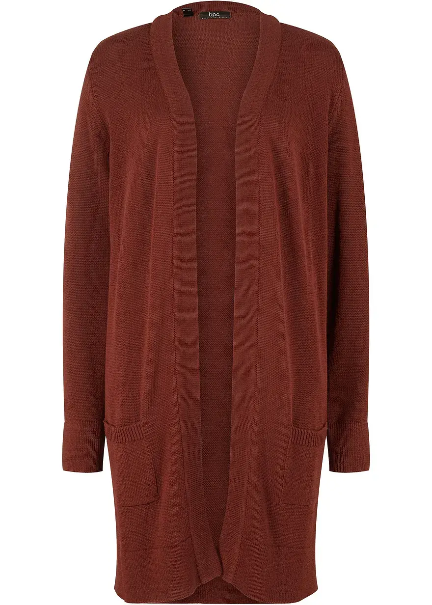 bonprix Attraktive Strickjacke umspielt die Figur in bequemer Longform