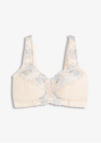 bonprix attraktiver BH mit 3 farbiger Stickerei und entlastender Wirkung