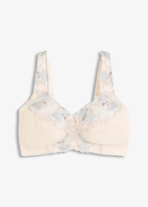 bonprix attraktiver BH mit 3 farbiger Stickerei und entlastender Wirkung