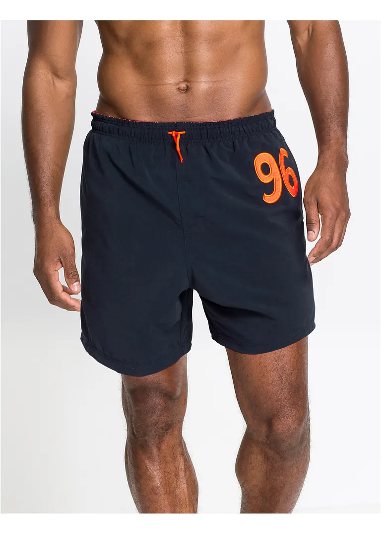 Bonprix Attraktiver Herrenbadeshorts Mit Elastischem Bund - Blau - Herren