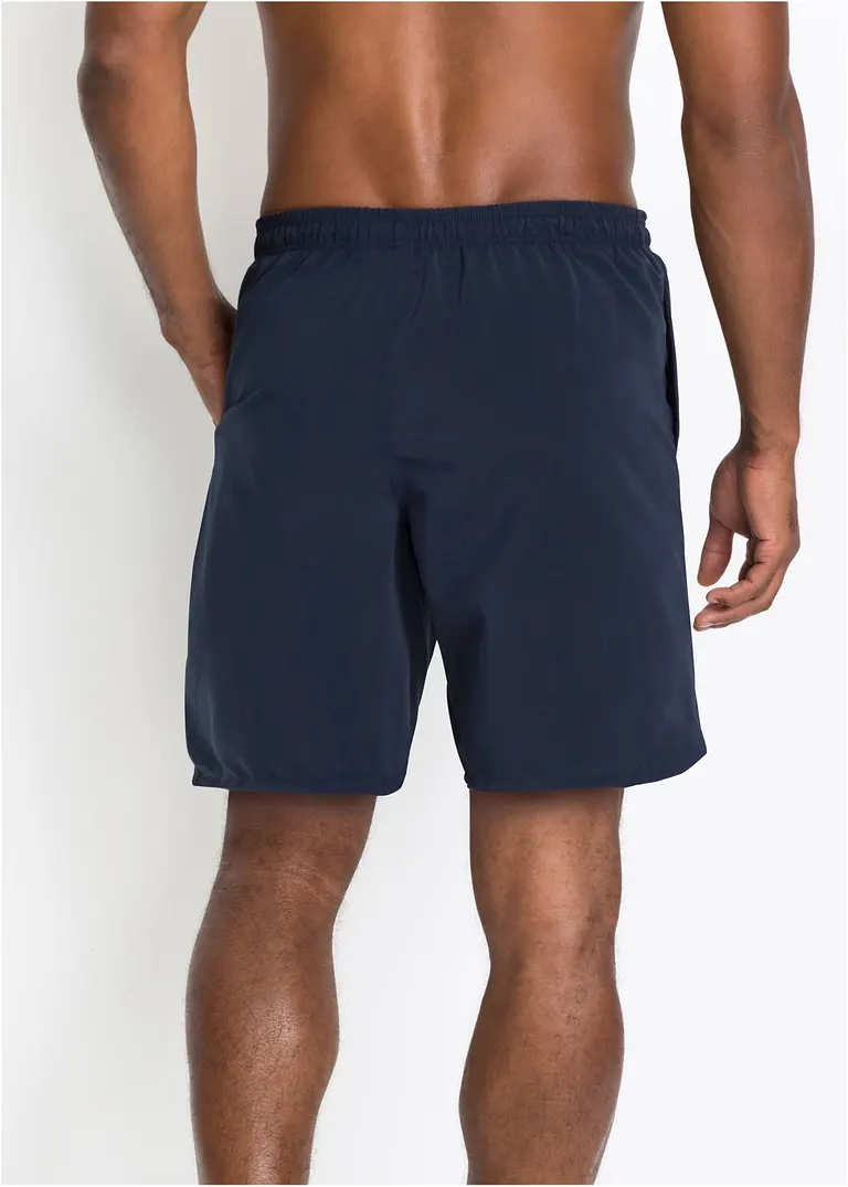 Bonprix Attraktiver Herrenbadeshorts Mit Elastischem Bund - Blau - Herren